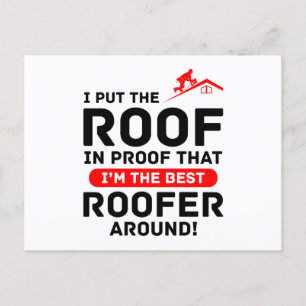 Roofer Humour - Roofing Pro Pride Postcard