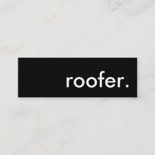 roofer. mini business card