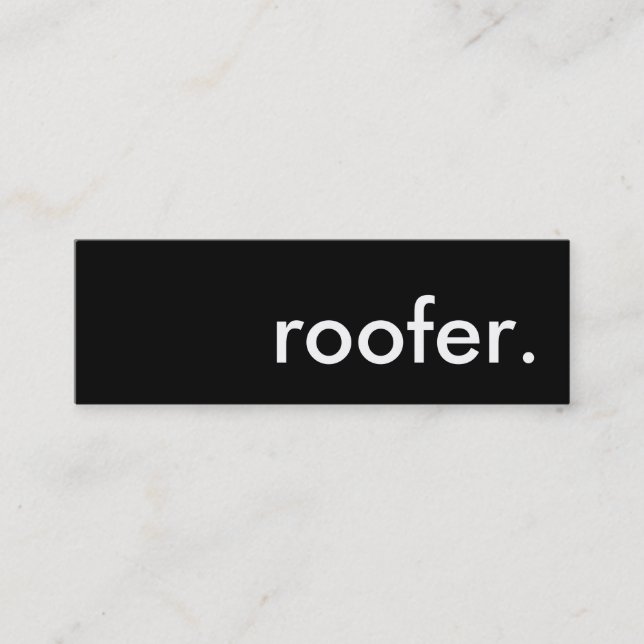 roofer. mini business card (Front)