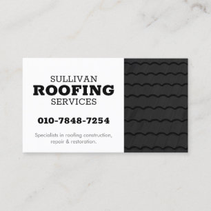 Roofer Roofing Construction Business Card