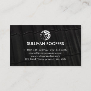 Roofer Roofing Construction Contractor  Business Card