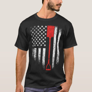 Roofer , Vintage USA American Flag pirate shirt pi