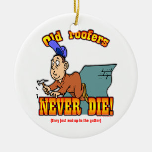 Roofers Ceramic Tree Decoration