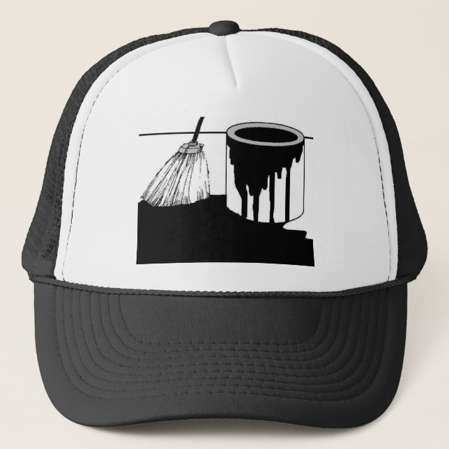 Roofers Hat Tar Bucket (Front)