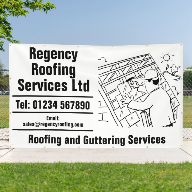 Roofing and Guttering Repairs Banner (Outside)