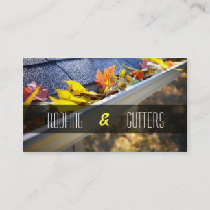 Roofing and Gutters business card