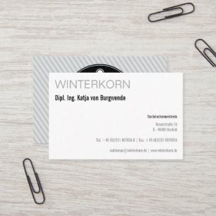 roofing business card European size