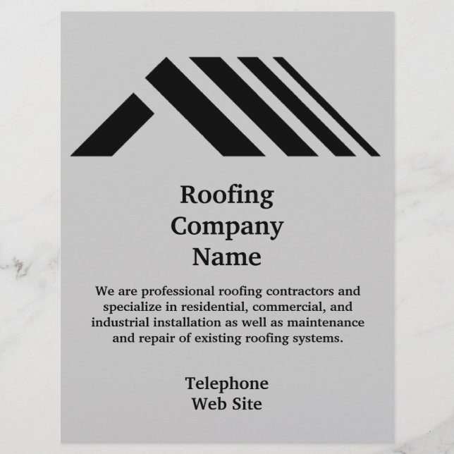 Roofing Company Business Flyer (Front)