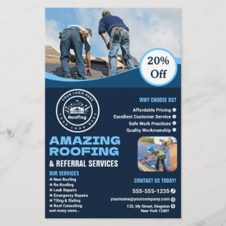 Roofing Company | Custom Logo Services Flyer