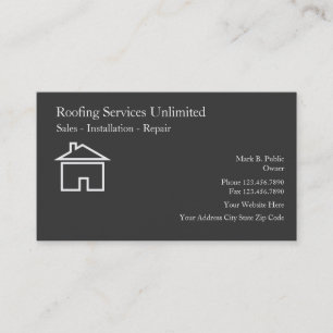 Roofing Construction Business Cards
