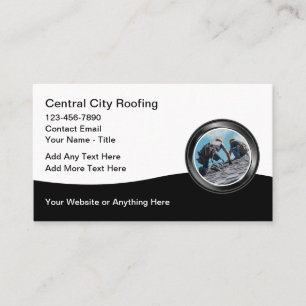 Roofing Construction Business Cards Unique Design