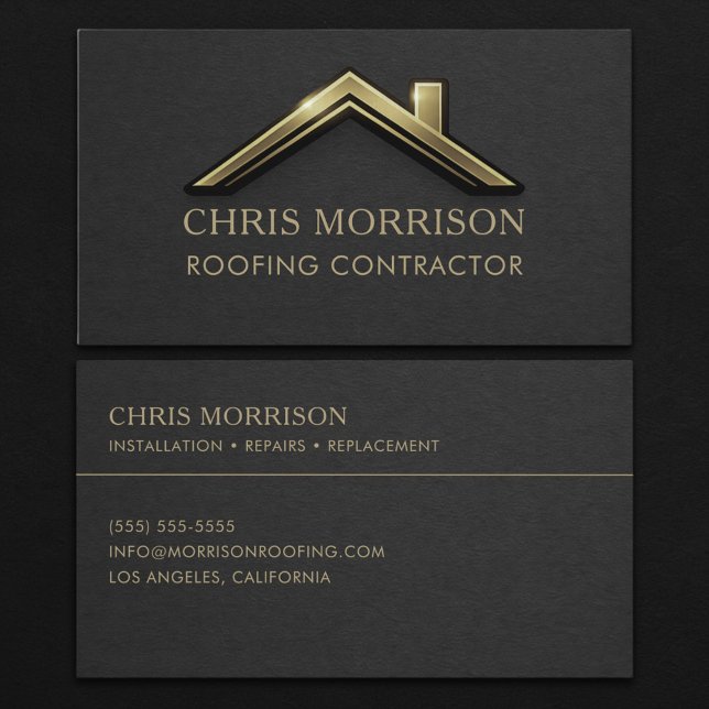 Roofing Contractor Business Card (Creator Uploaded)