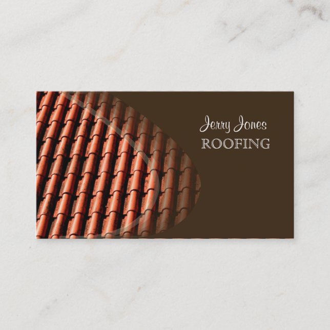 Roofing, photo business cards (Front)