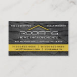 Roofing Professional Business Card Yellow