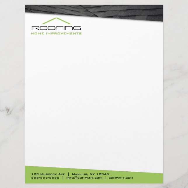 Roofing Professional Letterhead (Front)