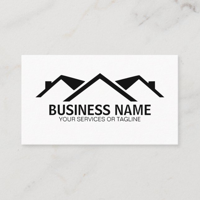 roofing roofer  business card (Front)