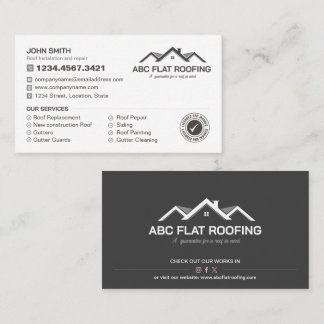 Roofing Service, Gutter Service, Roof Repair Business Card