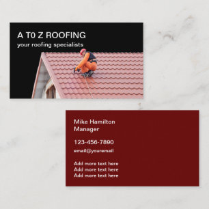 Roofing Services Two Side Business Cards