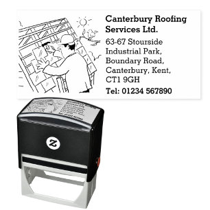 Roofing & Slating Services Business Self-inking Stamp