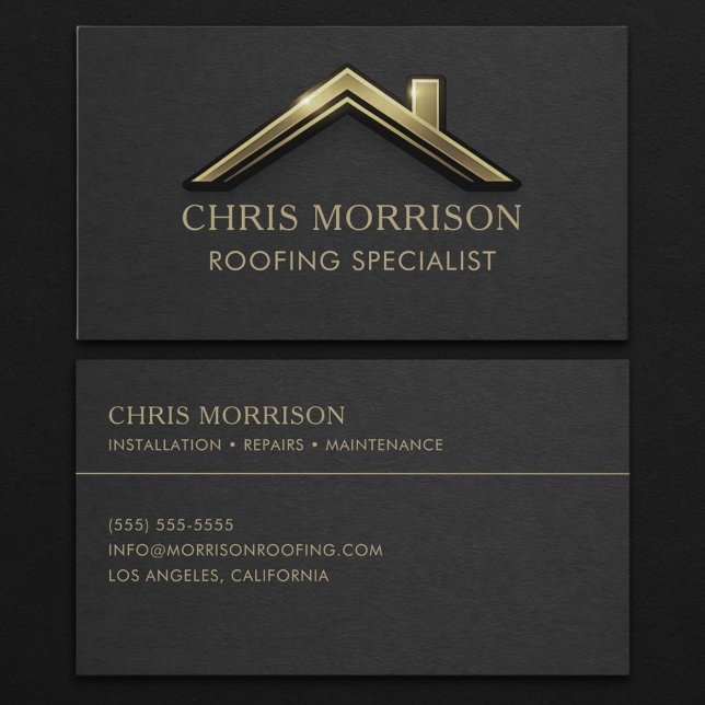Roofing Specialist Business Card (Creator Uploaded)