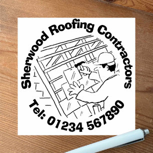 Roofing, Tiling & Slating. Rubber Stamp