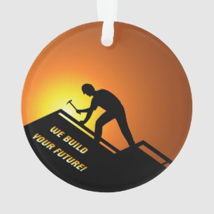 Roofing Worker Ornament