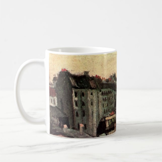 Roofs and Backs of Houses by Vincent van Gogh Coffee Mug (Left)
