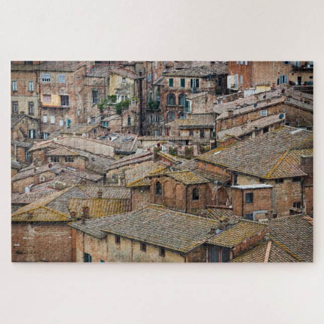Roofs in Siena city abstract Jigsaw Puzzle (Horizontal)