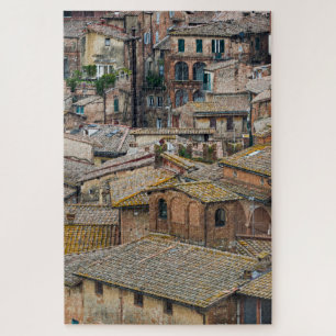 Roofs in Siena city in Tuscany Jigsaw Puzzle