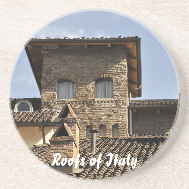 Roofs of Italy Coaster (Front)
