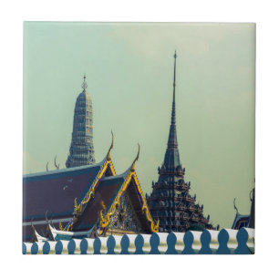 Roofs of the Grand Palace in Bangkok Thailand Tile