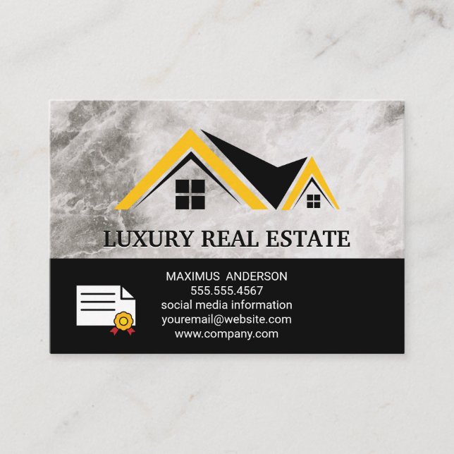 Rooftop and Cityscape Business Card (Front)