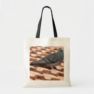 Rooftop Pigeon Tote Bag