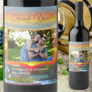 Rooftop Sunset 2295 Wine Label