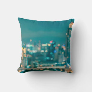 Rooftop view cityscape business building landscape cushion
