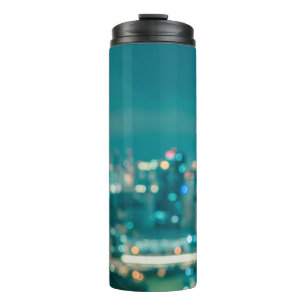 Rooftop view cityscape business building landscape thermal tumbler