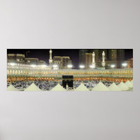 Rooftop View of Hajj Pilgrims at the Kaaba, Mecca
