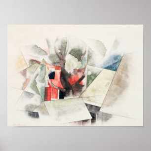 Rooftops and Fantasy (1918) Charles Demuth Poster