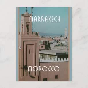 Rooftops of Marrakech, Morocco Postcard