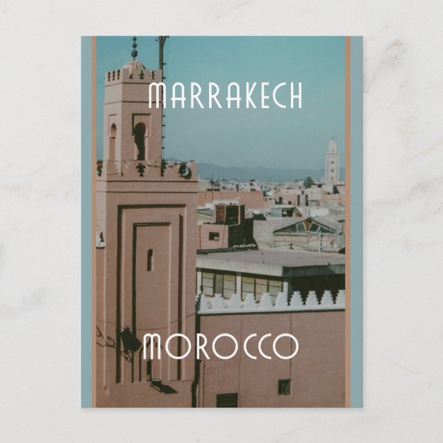 Rooftops of Marrakech, Morocco Postcard (Front)