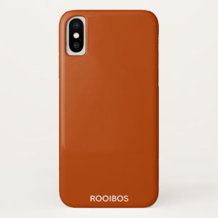 Rooibos red brown colour name iPhone x case