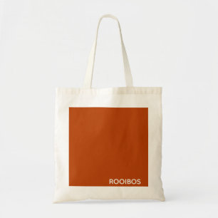Rooibos red brown colour name tote bag