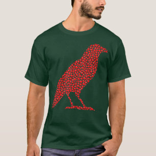 Rook Bird Lover Heart Shape Rook Valentines Day T-Shirt