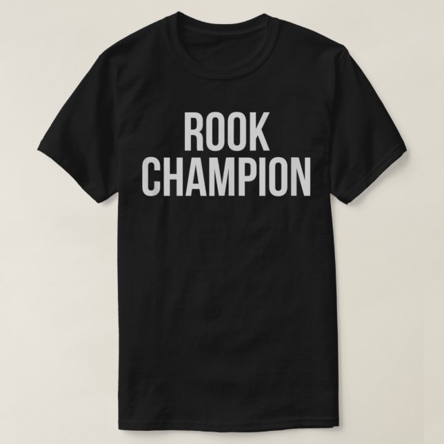 Rook Champion Card Game  T-Shirt (Design Front)