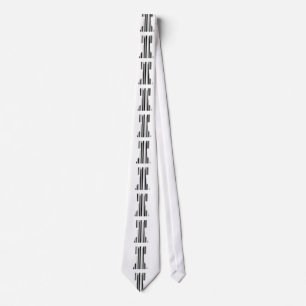 ROOK CHESS PIECE BAR CODE Game Barcode Pattern Tie