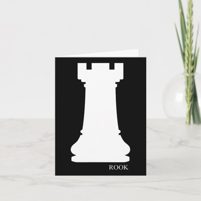 Rook Chess Piece Group Costume Chess Club Chess Bo Card (Front)