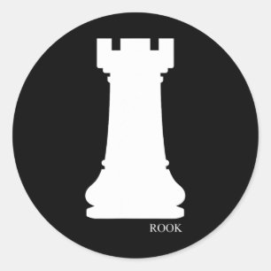 Rook Chess Piece Group Costume Chess Club Chess Bo Classic Round Sticker