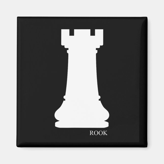 Rook Chess Piece Group Costume Chess Club Chess Bo Magnet (Front)