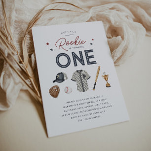 Rookie 1st Birthday - One Invitation