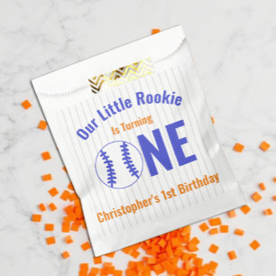Rookie Baseball 1st Birthday Favour Bag